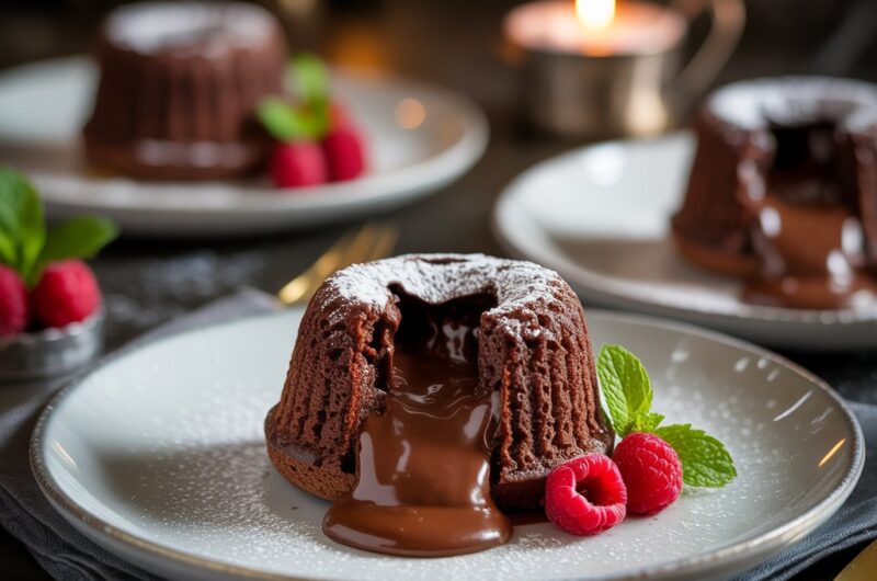Air Fryer Molten Lava Cakes